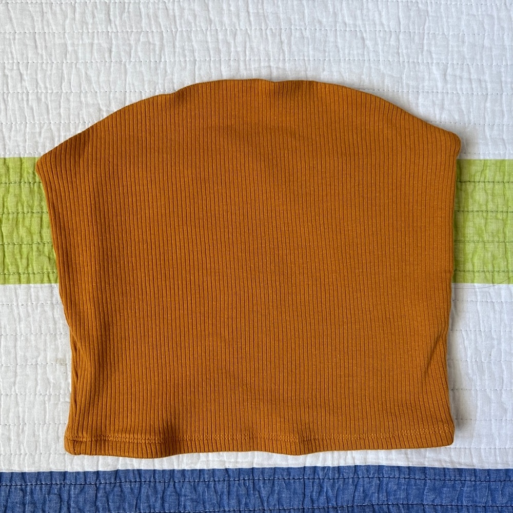 Garage - Ribbed Tank Bandeau Cropped Top